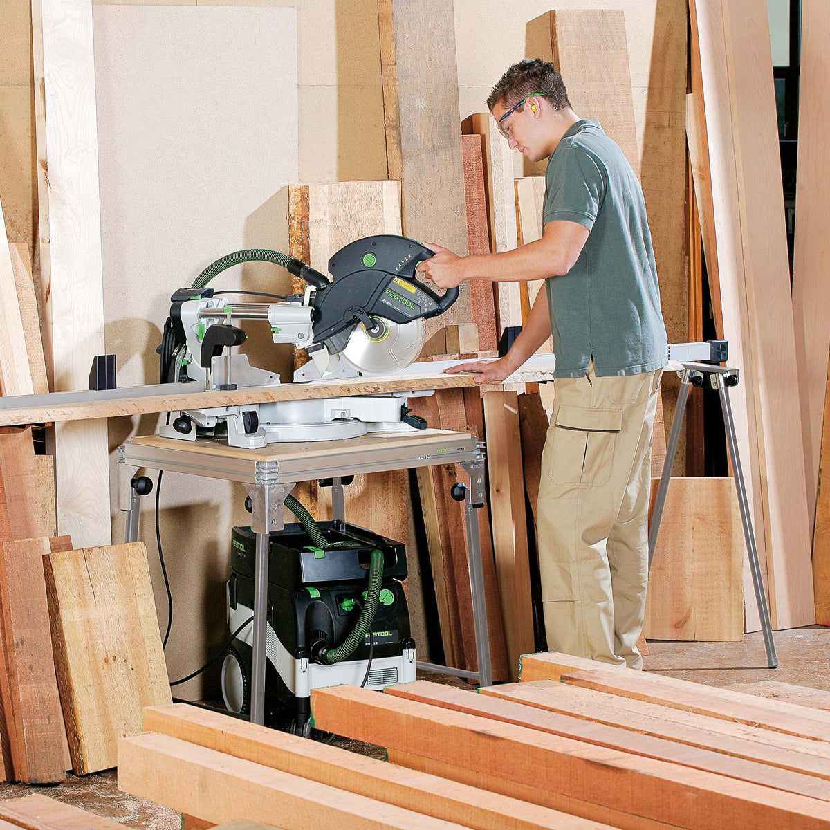 Festool KS 120R 260mm Slide Compound Mitre Saw