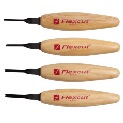 Flexcut 45Deg. Parting Micro Tool Set