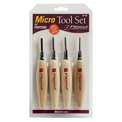 Flexcut 60Deg. Parting Micro Tool Set