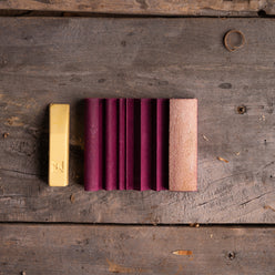 Flexcut Slipstrop Kit with leather strops and Flexcut Gold compound for sharpening carving gouges and V-tools.