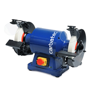 Carbatec 8" (200mm) Low Speed Bench Grinder - 750W, 1450 RPM