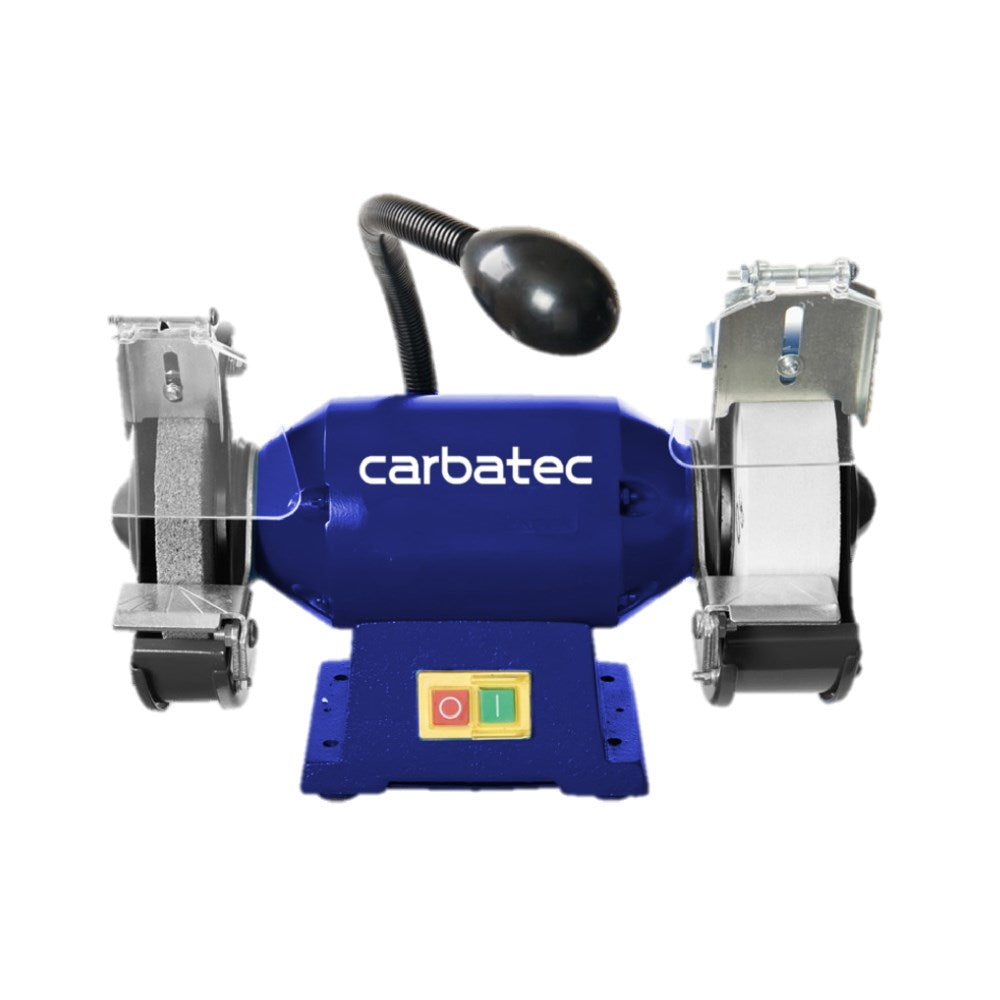 Carbatec Wide Stone Bench Grinder With Spindle & Gouge Sharpening System Bundle