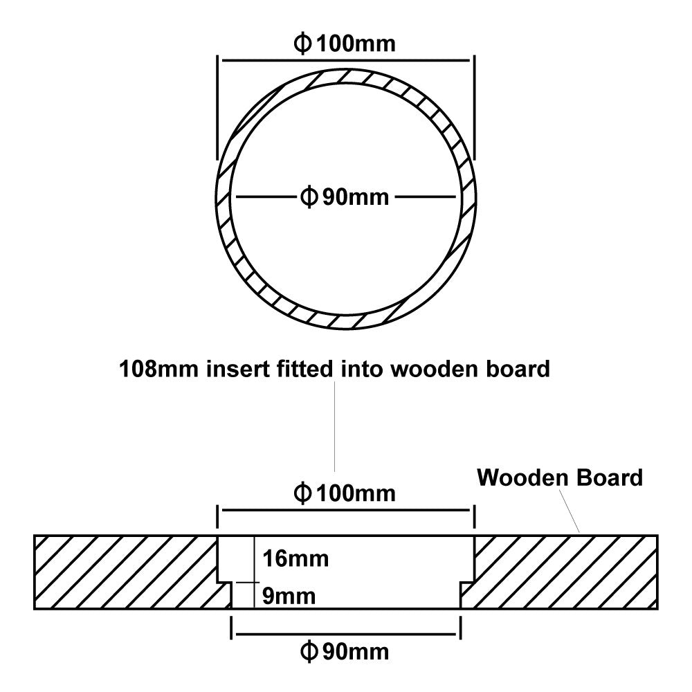 Carbatec 108mm Themometer Insert