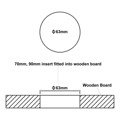 Carbatec 70mm Hygrometer Insert