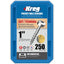 Kreg Pocket Hole Screws - 25mm Coarse/Pan Head - Zinc - 250 pack