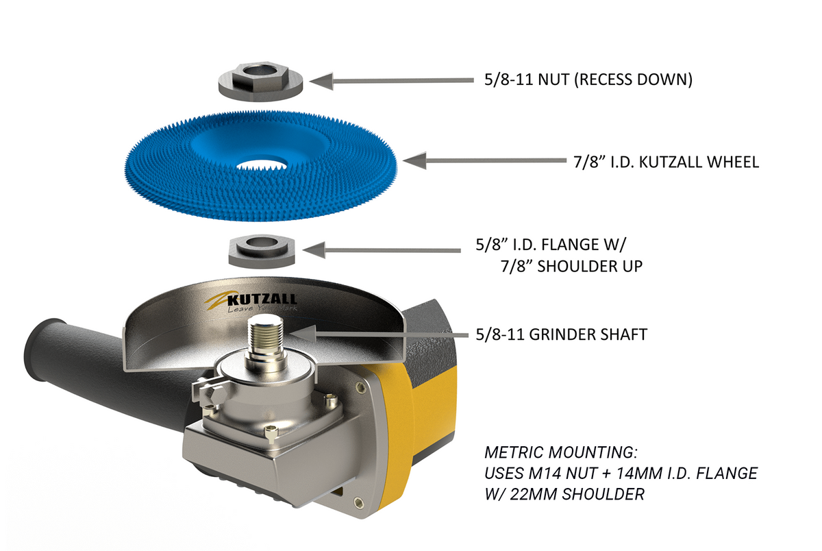 Kutzall 4-1/2" Dish Wheel - Extreme, Medium