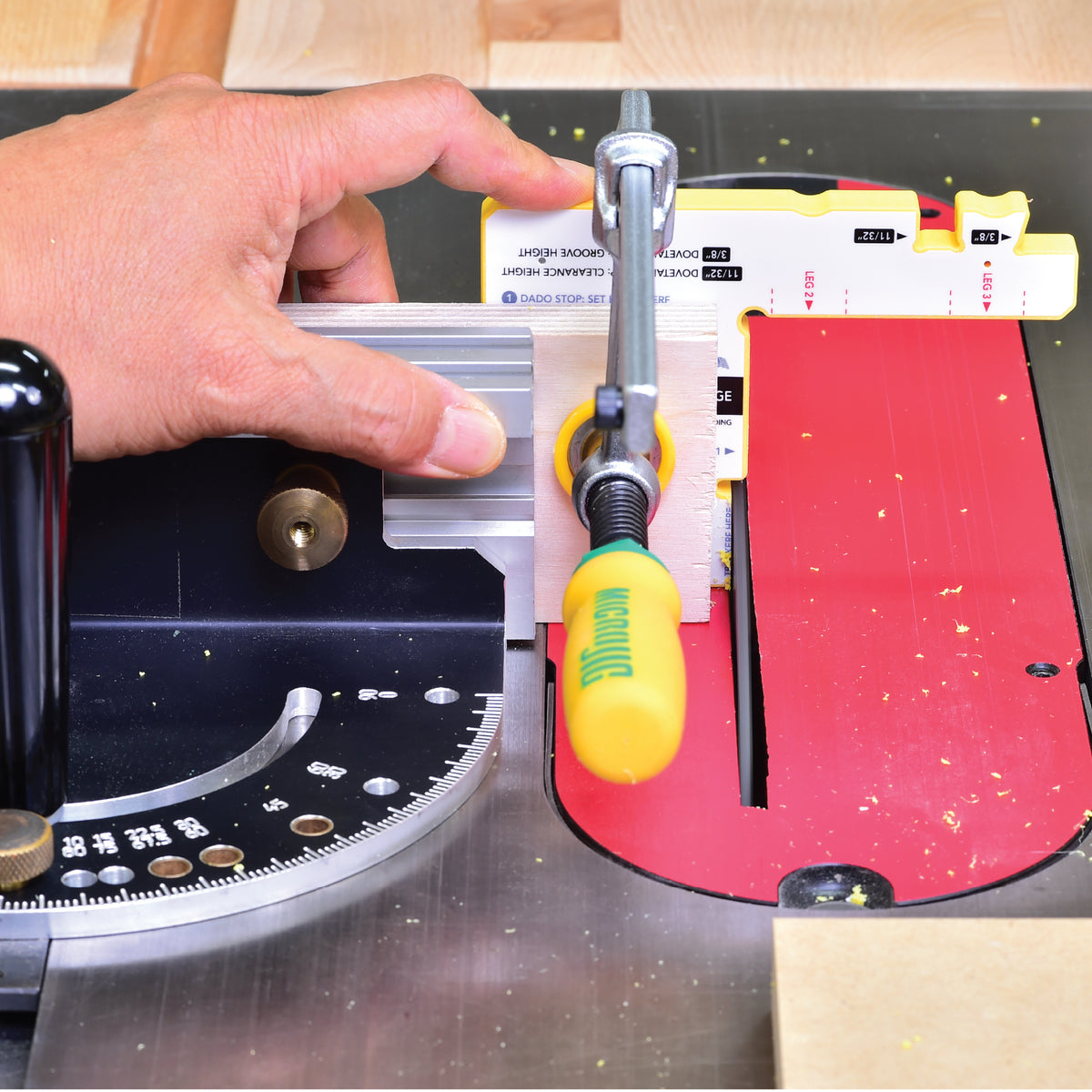 Microjig Matchfit setup gauge