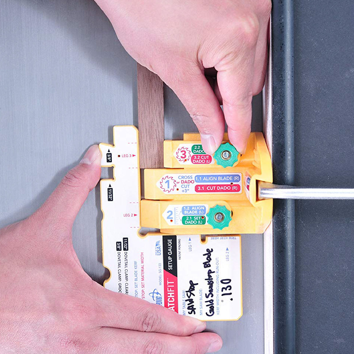Microjig Matchfit setup gauge