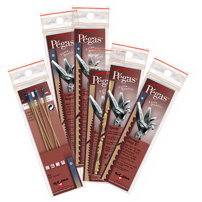 Pegas Pinned Regular Blades - 9 TPI