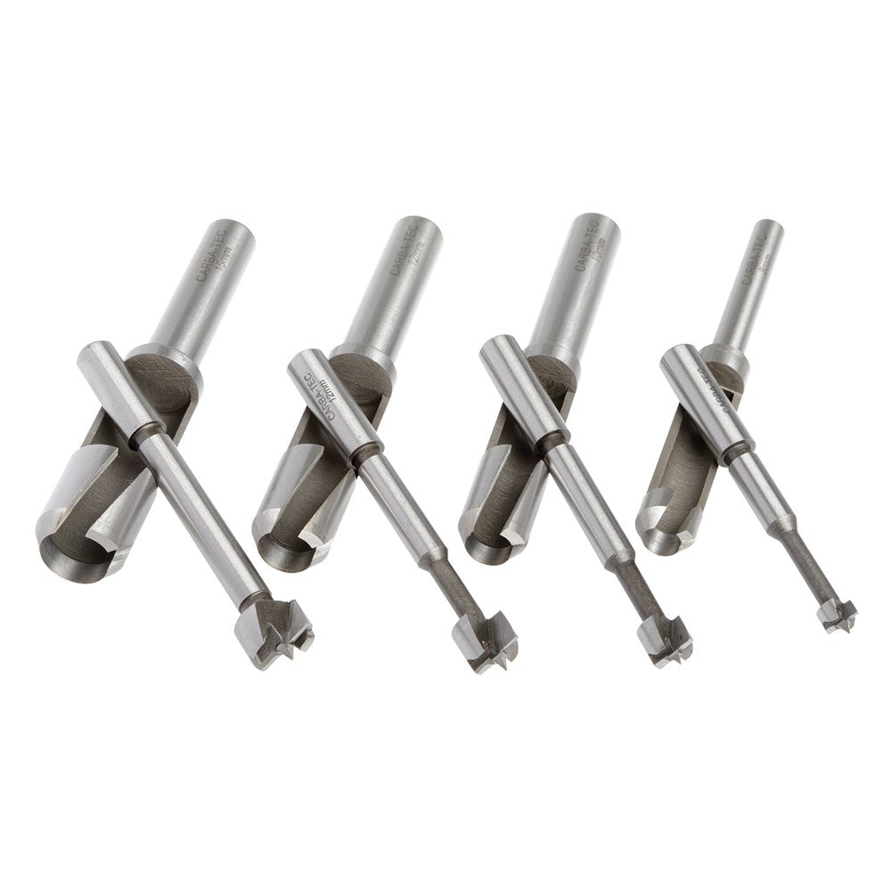 Carbatec Drill & Barrel Plug 8pce cutter Set - Small