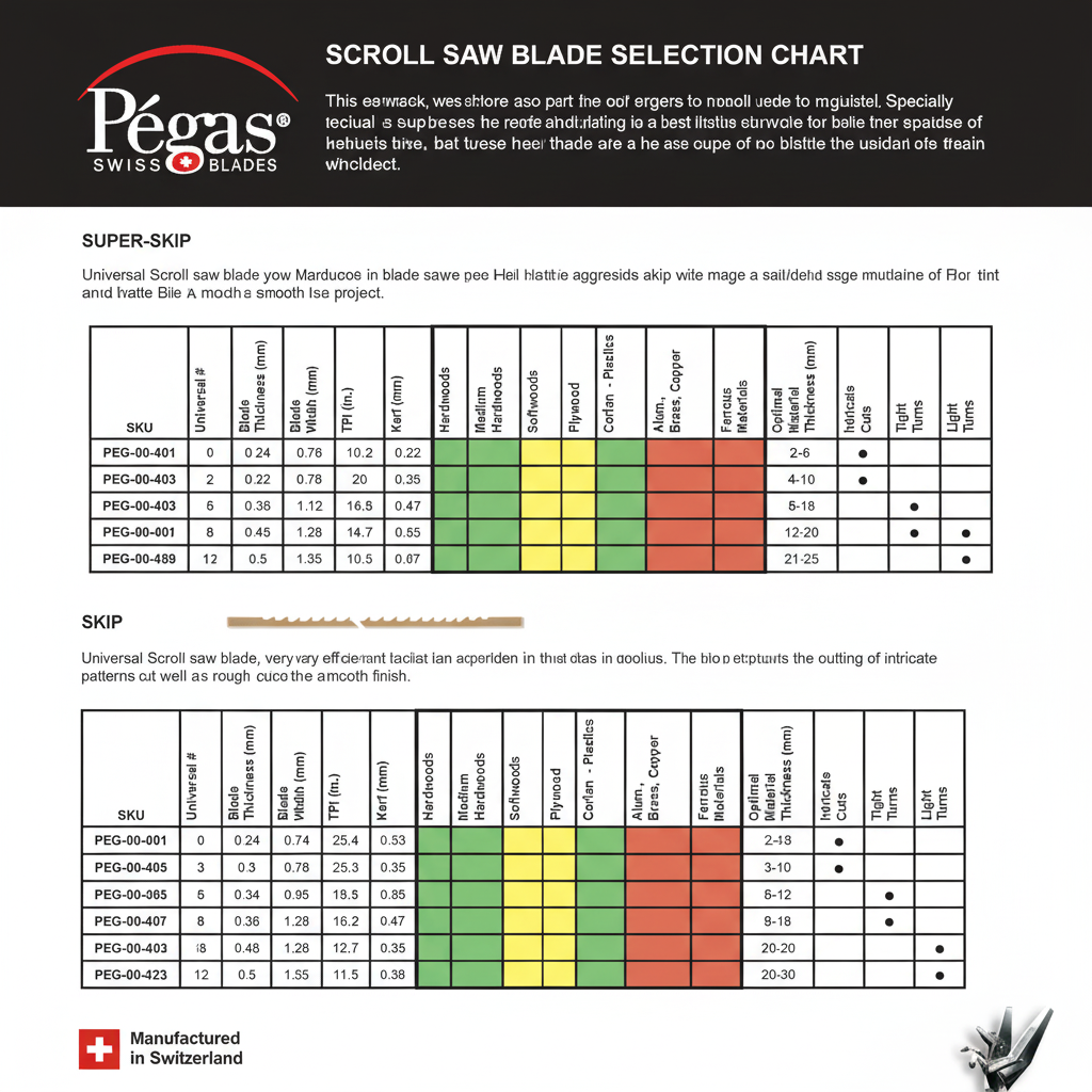 Pegas Metal Cutting Blades - Univ. No. 5