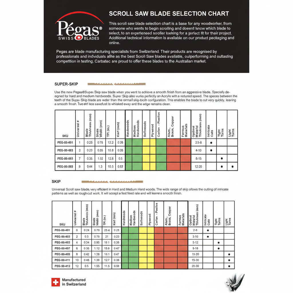 Pegas Metal Cutting Blades - Univ. No. 8