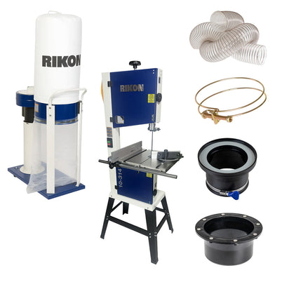 Rikon Bandsaw & Dust Control Bundle