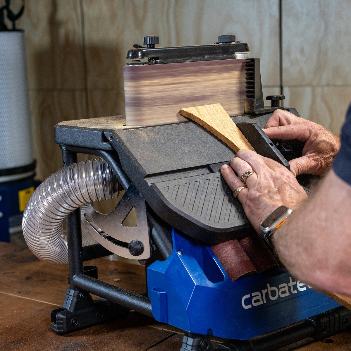 Carbatec Variable Speed Oscillating Benchtop 450W Spindle / Belt Sander