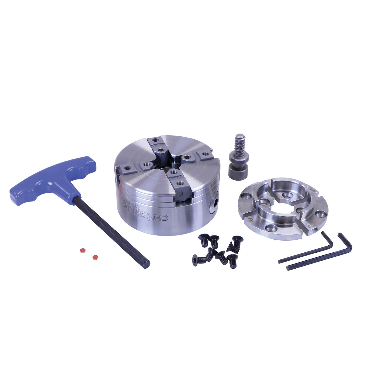 Carbatec EVS Midi Lathe & Enclosed Back Scroll Chuck Bundle