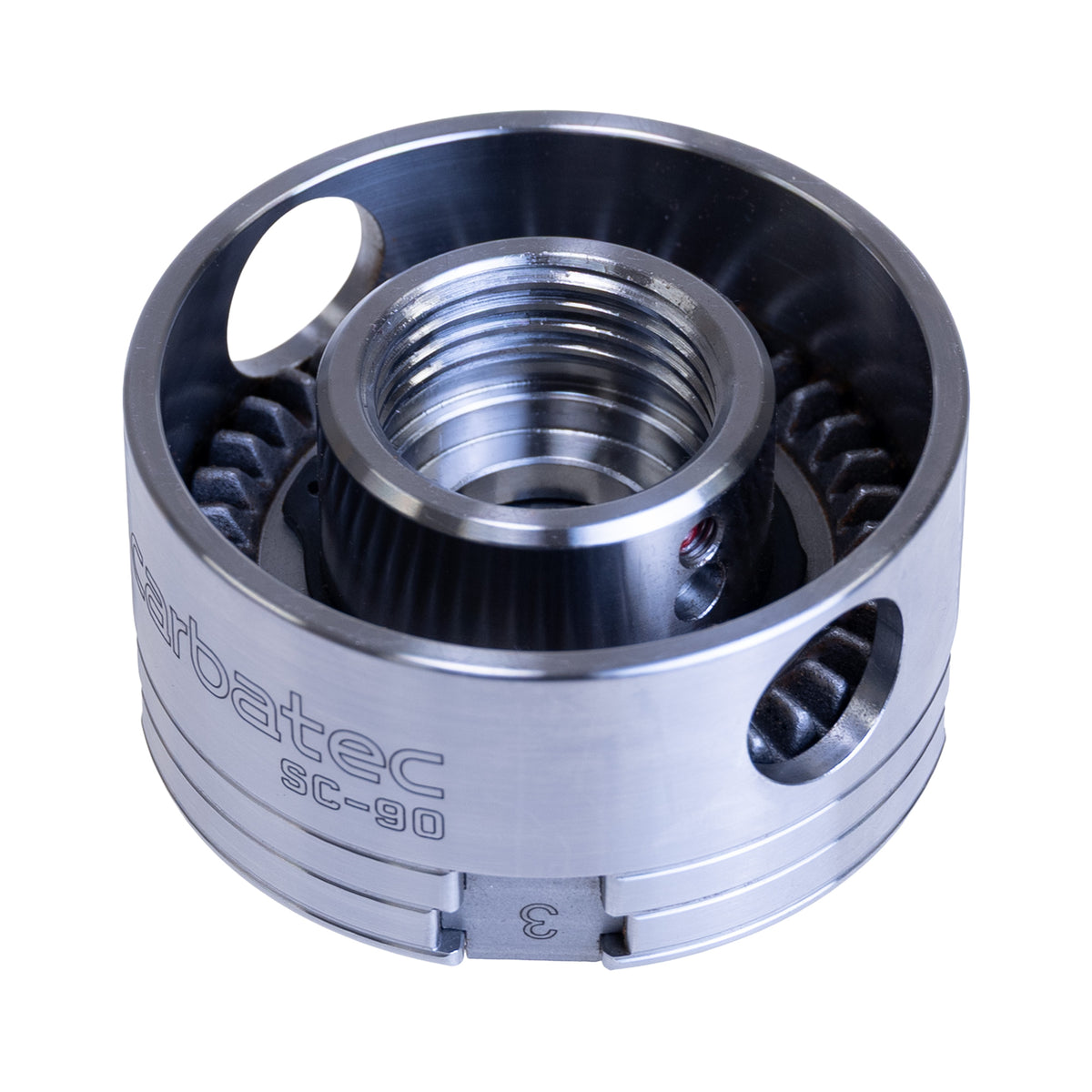 Carbatec 90mm Four Jaw Open Back Scroll Chuck