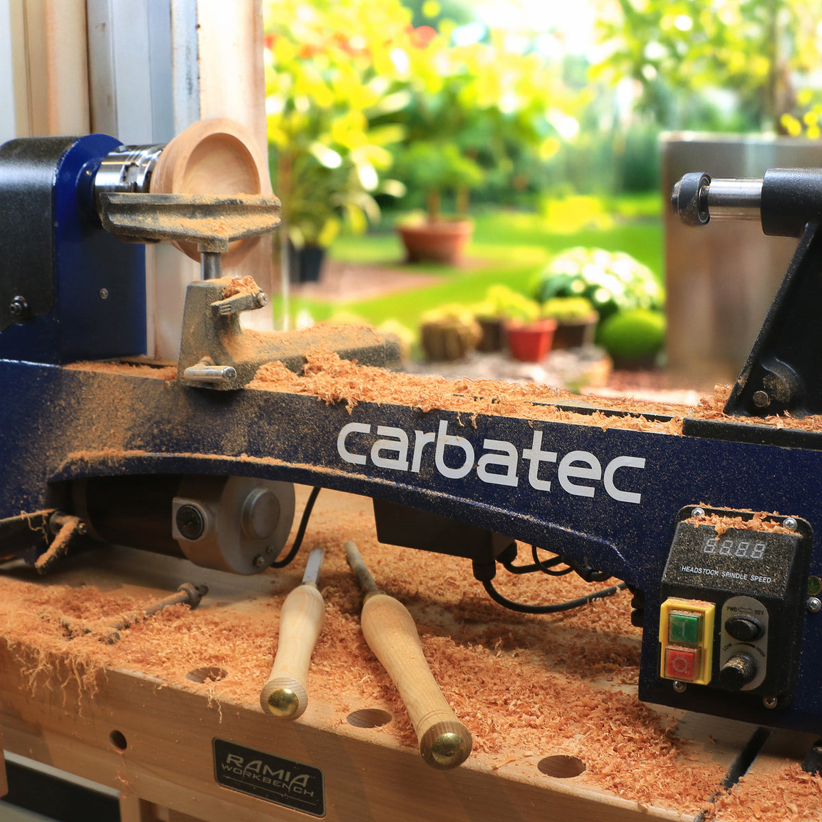 Carbatec 90mm Four Jaw Open Back Scroll Chuck