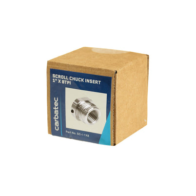 Carbatec Scroll Chuck 1" x 8TPI  Insert