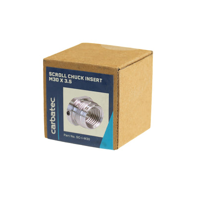 Carbatec Scroll Chuck M30 x 3.5  Insert