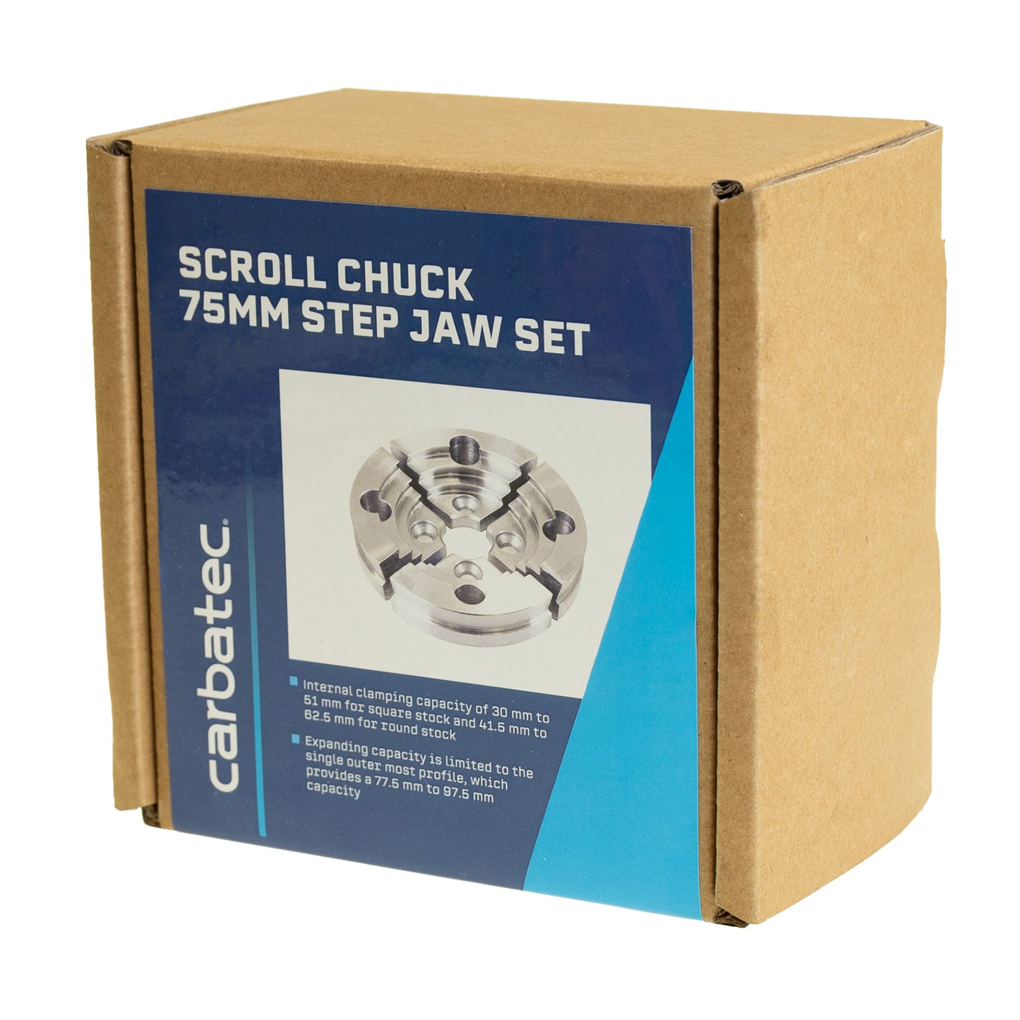 Carbatec Scroll Chuck 75mm Step Jaw Set