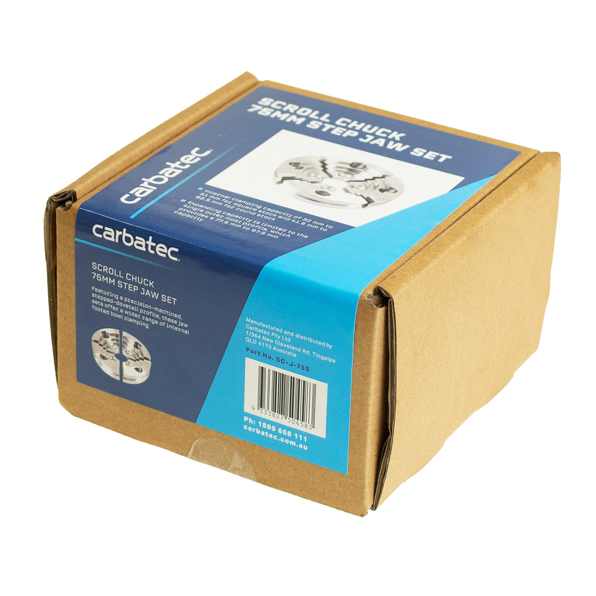 Carbatec Scroll Chuck 75mm Step Jaw Set