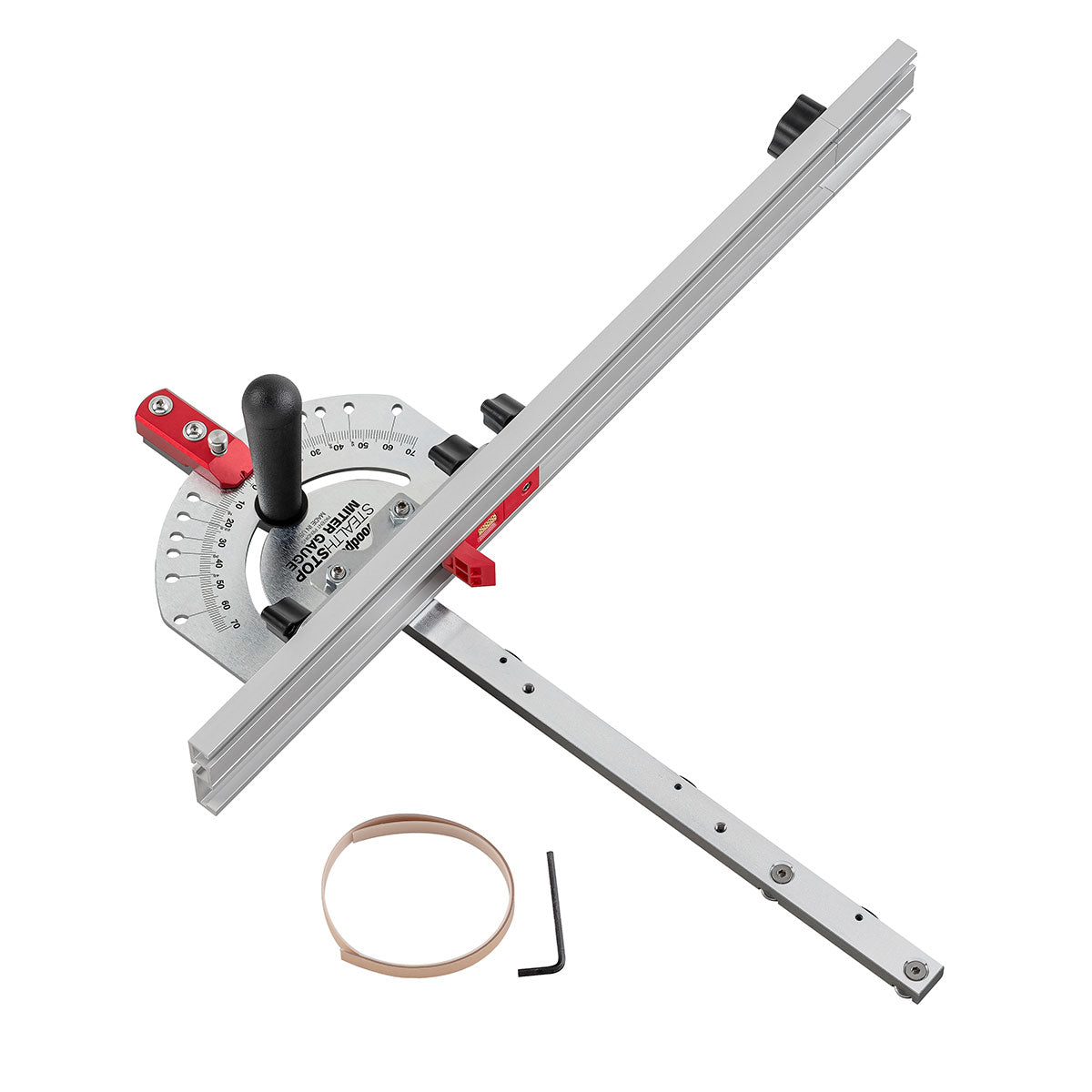 Woodpeckers StealthStop Mitre Gauge with Fence and Stop SSMG