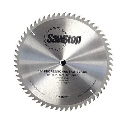 Sawstop Standard 60 Tooth 10" Replacement Blade
