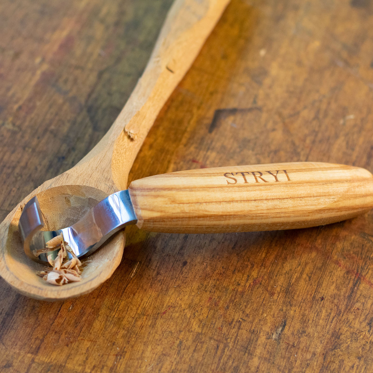 Stryi Spoon Carving Knife - 30mm Left Hand