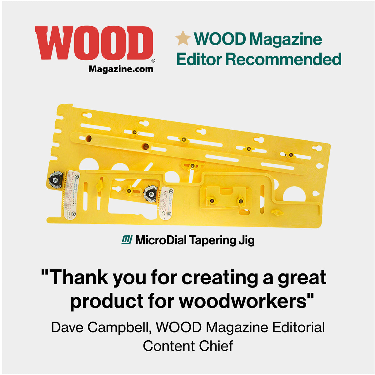 Microjig microdial taper jig