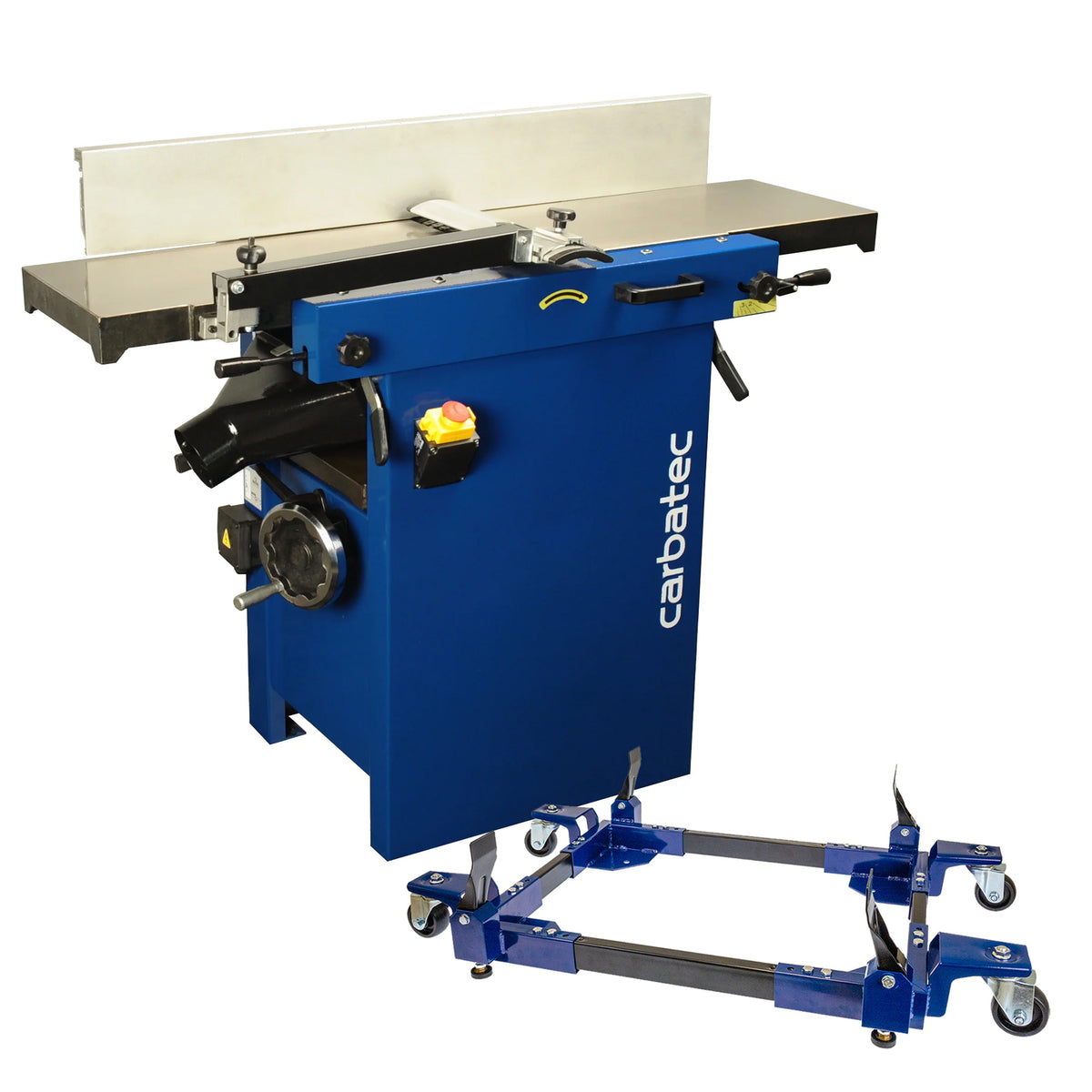 Carbatec 300mm Combination Thicknesser/Jointer & HD Mobile Base Bundle