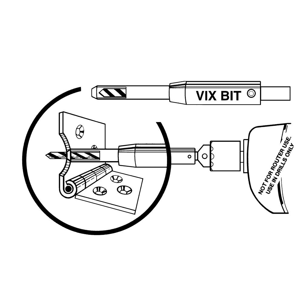 Carbatec Vix Bit - Suits #5 & #6 Screws
