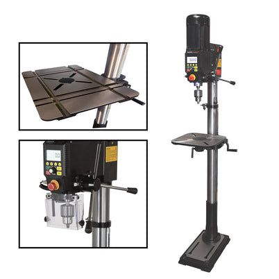 Nova Viking Pedestal Drill Press & Carbatec Deluxe Table Bundle