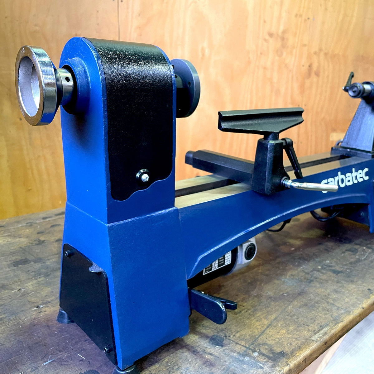 Carbatec EVS Benchtop Mini Lathe & Open Back Scroll Chuck Bundle