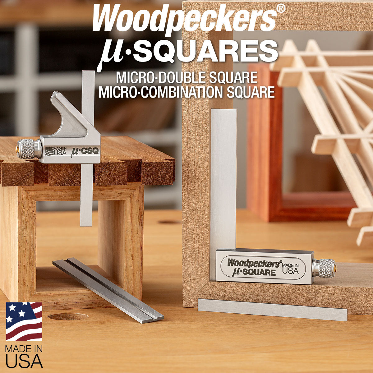 Woodpeckers Micro Joinery Square with Rack-It