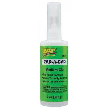ZAP-A-GAP CA+ Medium Viscosity (2oz Bottle)  Cyanoacrylate 'Super' Glue