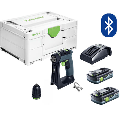 Festool CXS 18V Cordless Compact 2 Speed Drill 4.0Ah HighPower Bluetooth Set in Systainer